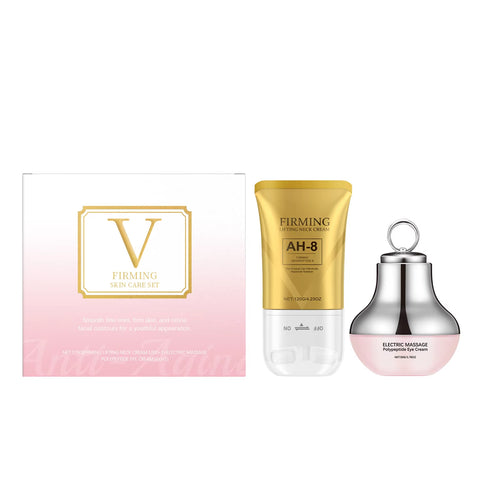 Revitalize Your Skin with the AH-8 Neck Eye Care Set: Electric Massage Eye Cream & Firming Neck Lotion for Youthful, Smooth Skin